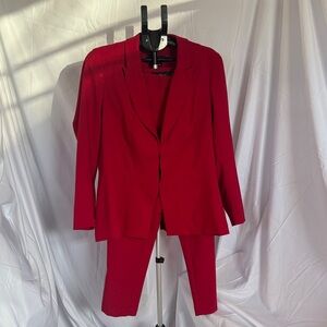 Elegant Red Women's Suit
